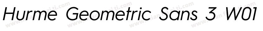 Hurme Geometric Sans 3 W01 Rg字体转换